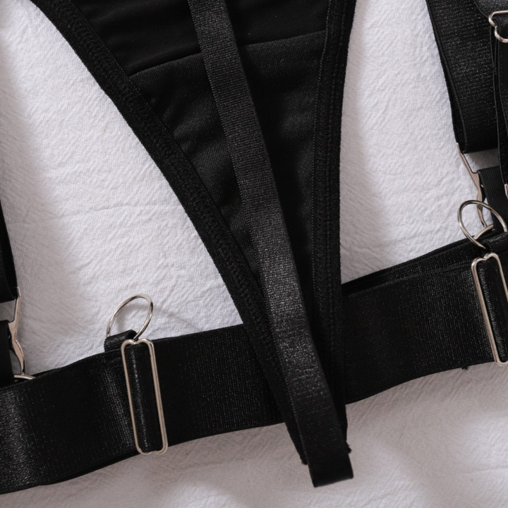 Raven – Strappy Harness Lingerie Set