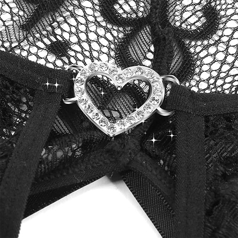Luna – Deep V Lace Bodysuit